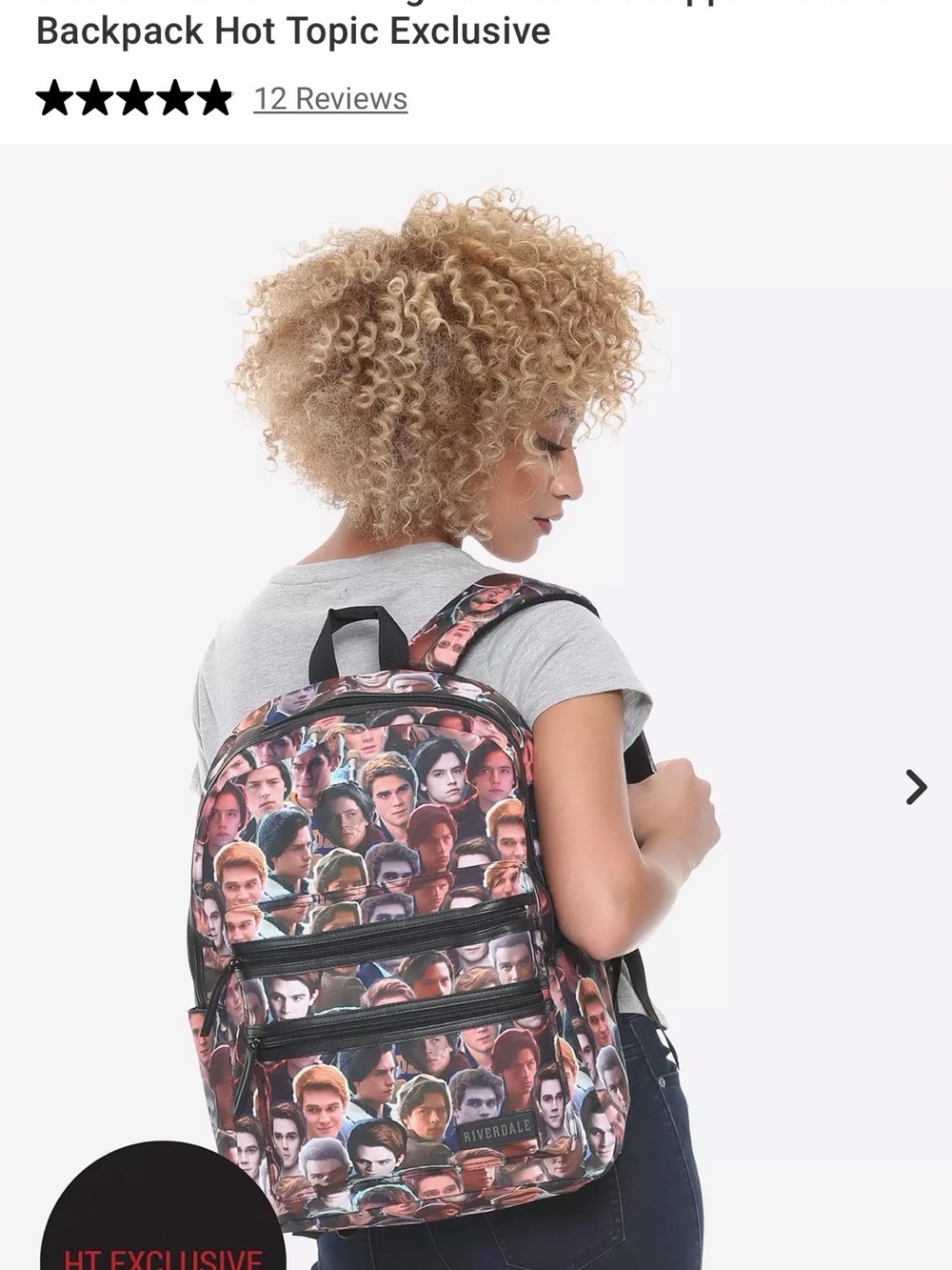 Bioworld Multicolor Riverdale Character Collage Backpack